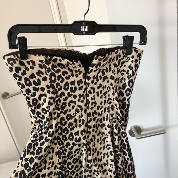 Strapless Notice leopard dress - Picture 3 of 3